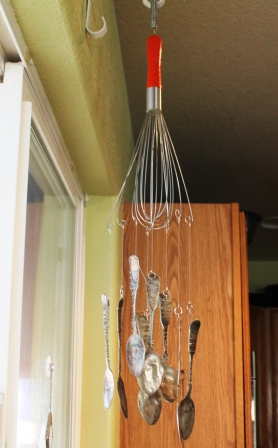 DIY Whisk and spoons Wind Chime – Fish Heads and Rice